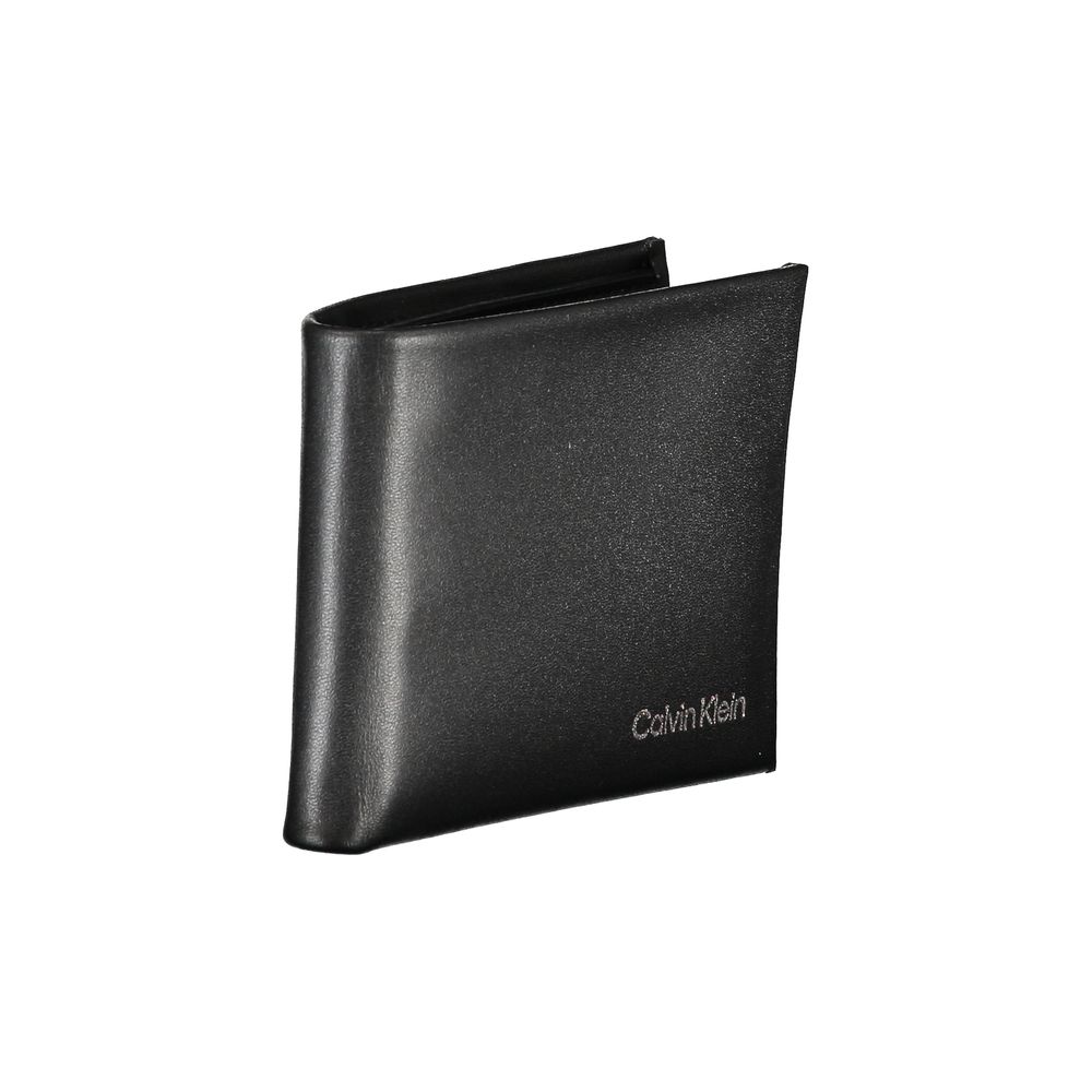 Cartera de hombre de poliuretano negro