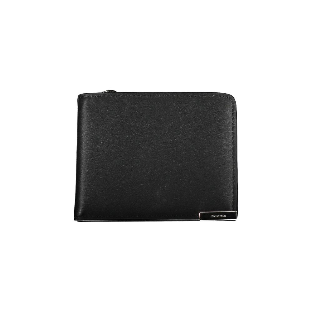 Calvin Klein Nero Polyurethane Lommebok for menn