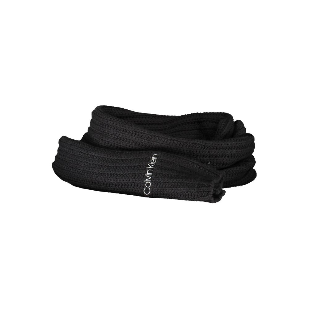 Calvin Klein sort bomullsskjerf til dame
