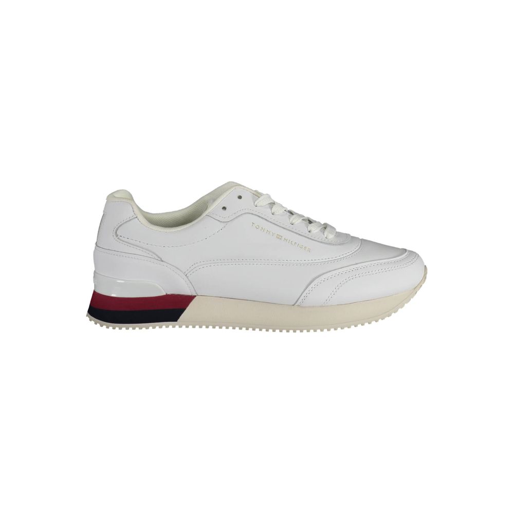 Tommy Hilfiger Hvit Skinn Dame Sneaker
