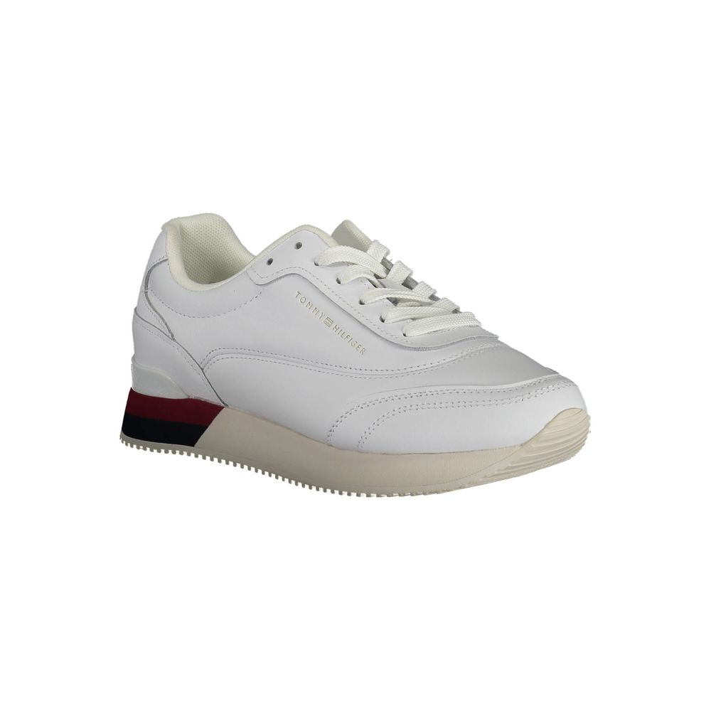 Tommy Hilfiger Hvit Skinn Dame Sneaker
