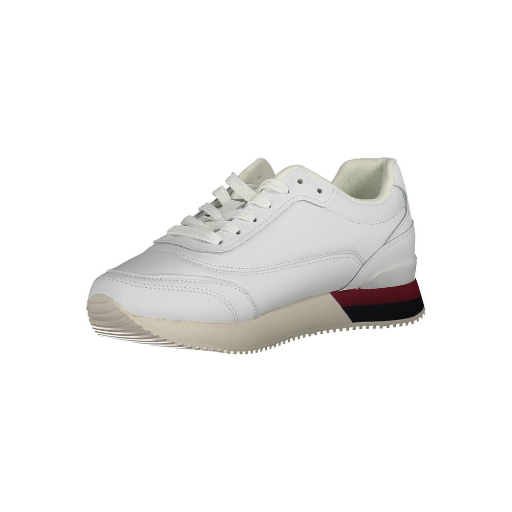 Tommy Hilfiger Hvit Skinn Dame Sneaker