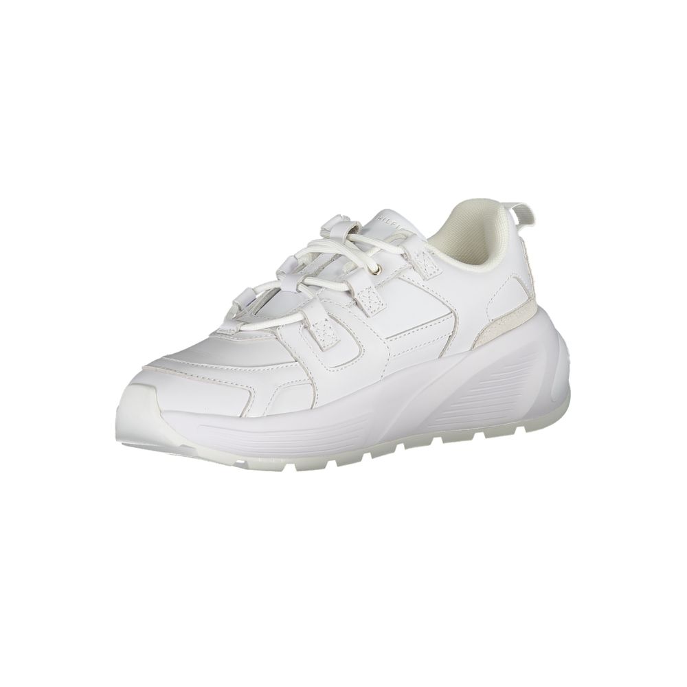 Tommy Hilfiger Hvit Polyuretan Dame Sneaker