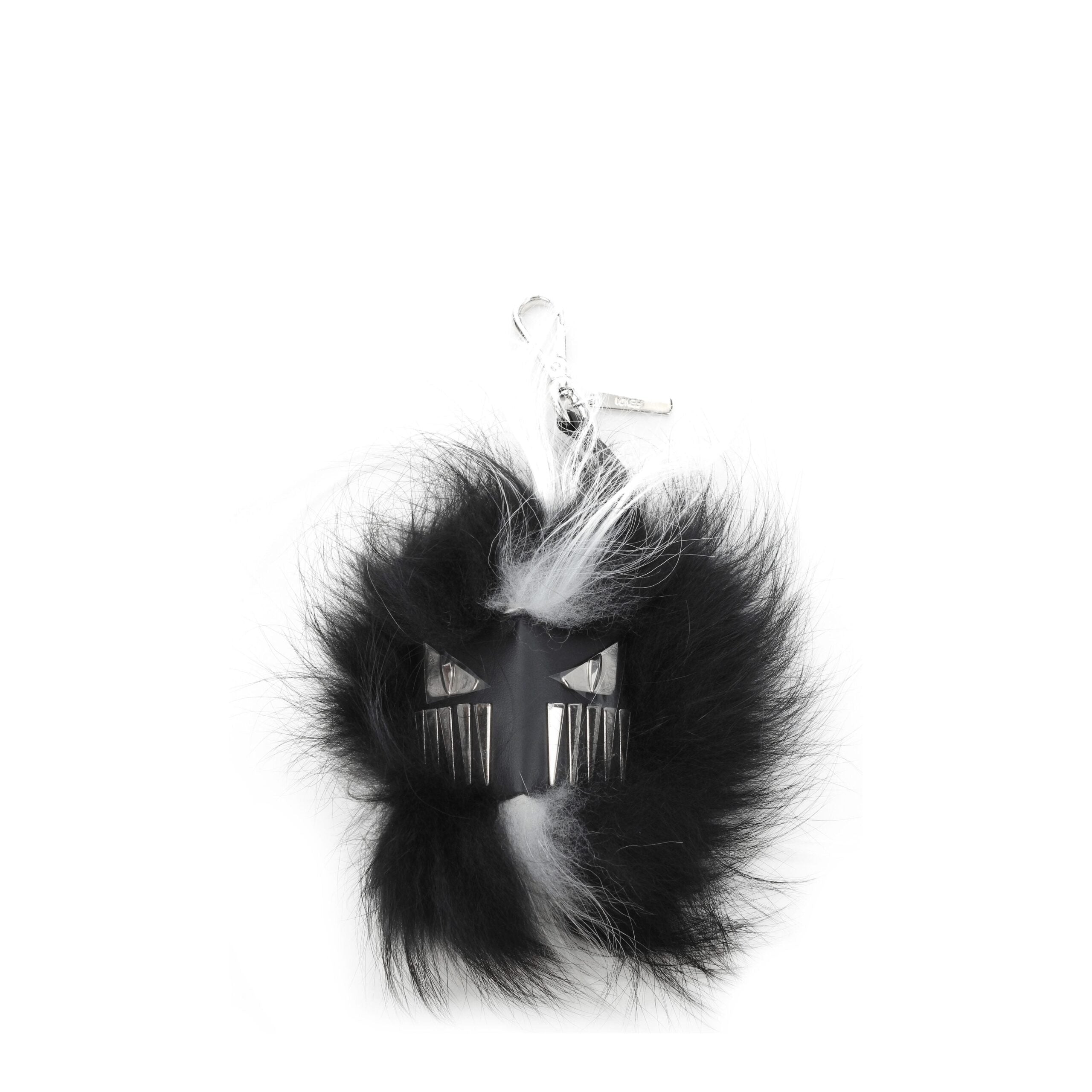 Collar de piel negro Fendi