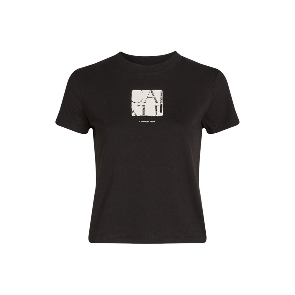 Calvin Klein Jeans Svart Resirkulert Bomulls T-Skjorte