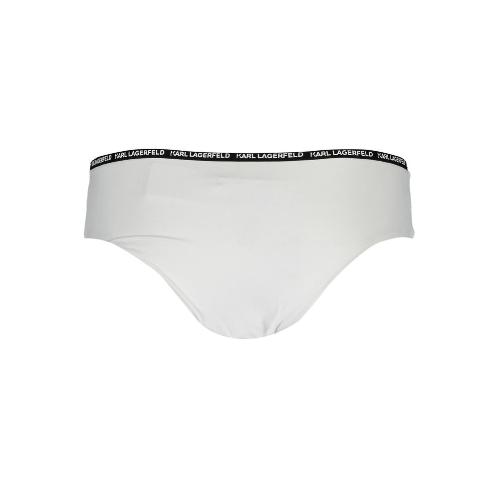 Karl Lagerfeld Hvit Polyamid Trusesnitt Bikiniunderdel for Dame