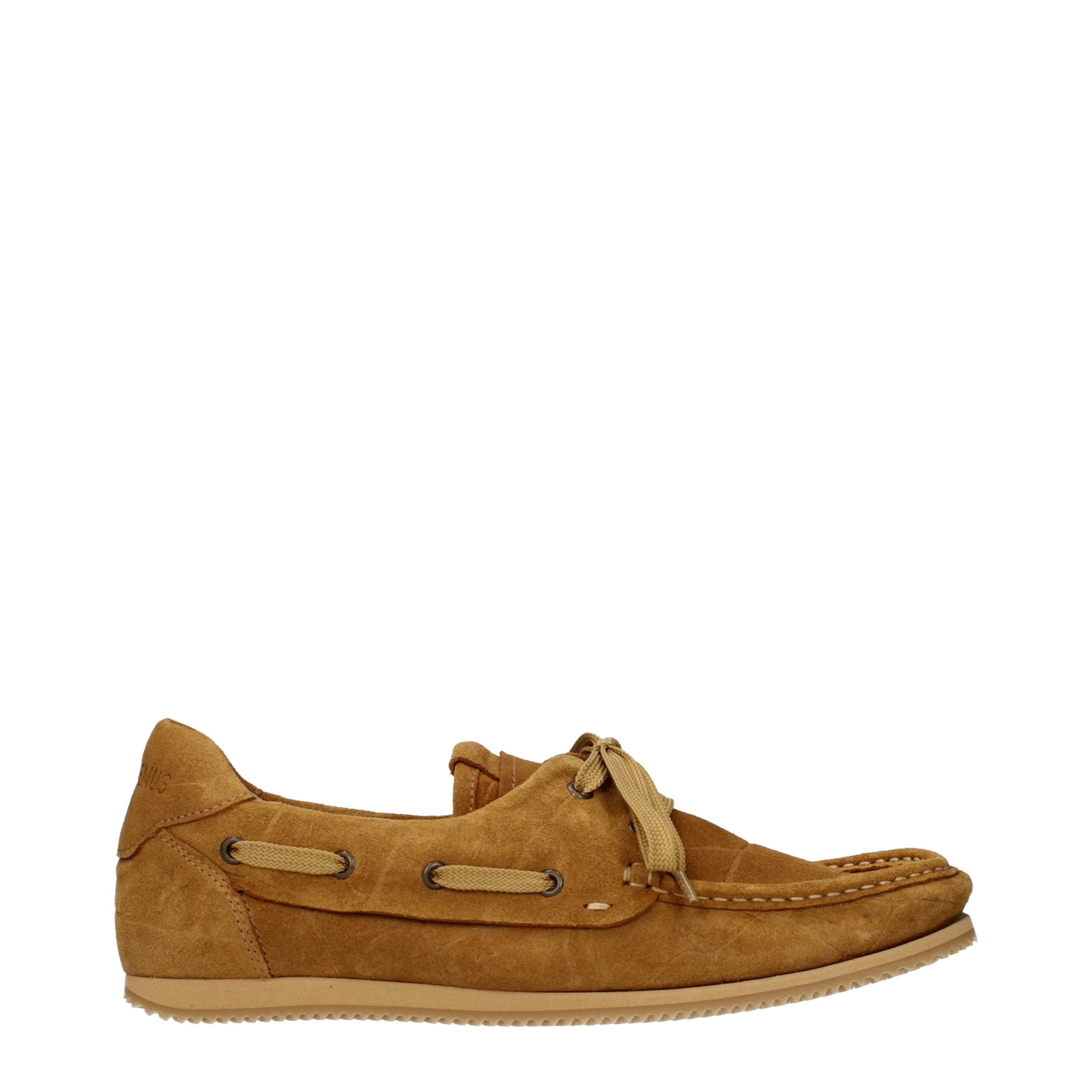 Jacquemus brune slip-on-loafers i skinn