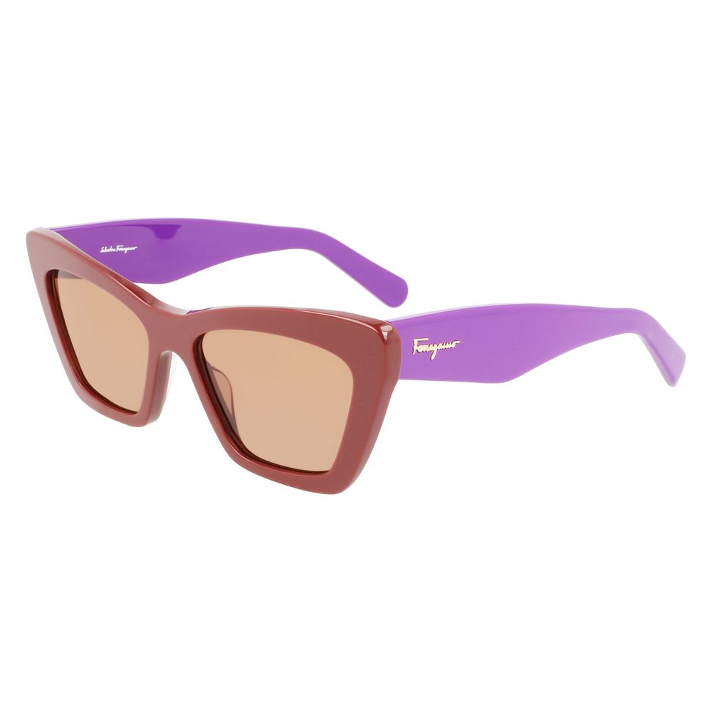 Gafas de sol Ferragamo de acetato marrón