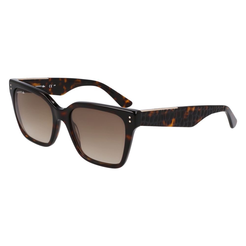 Lacoste solbriller i brunt acetat