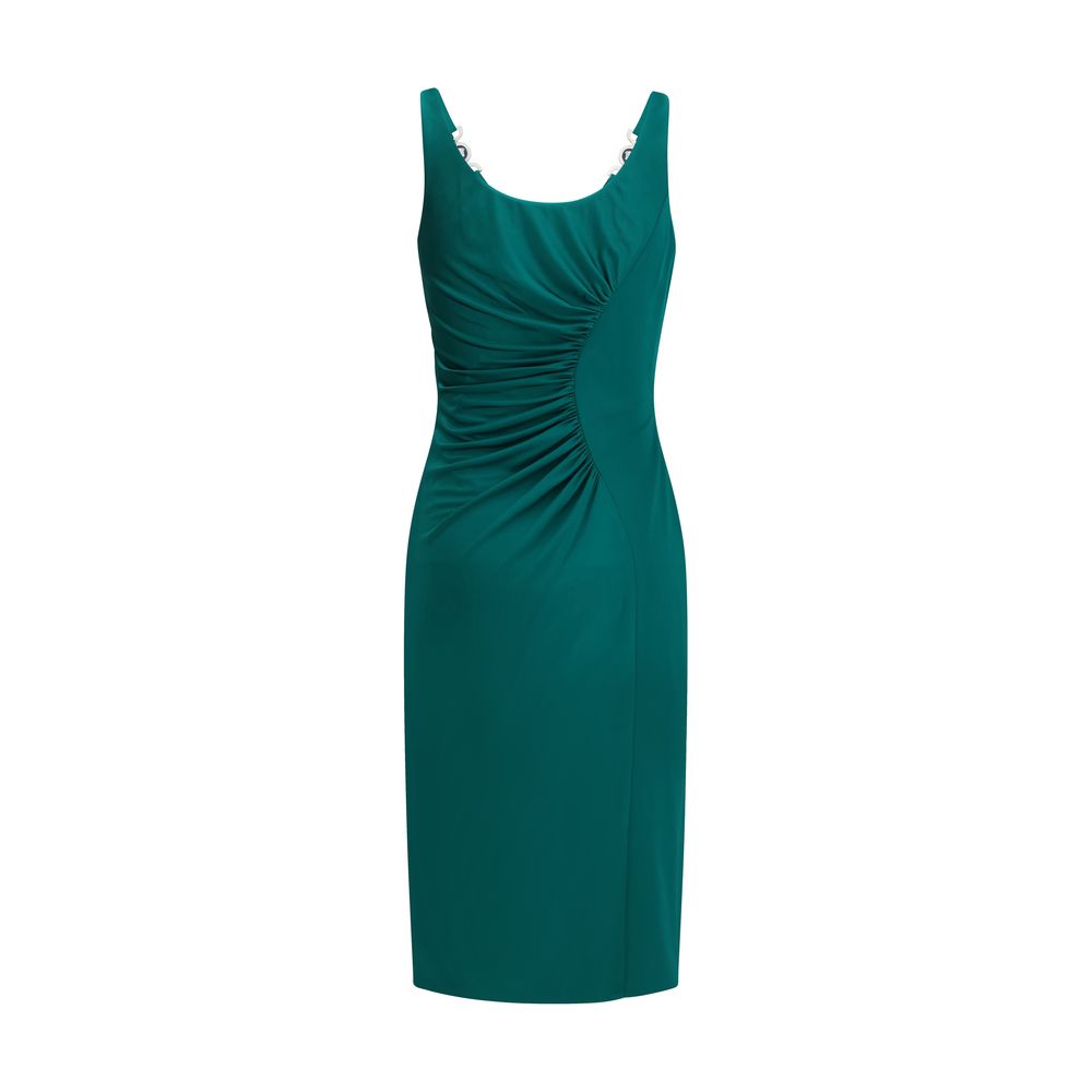 Bicolor Viscose Casual Dress