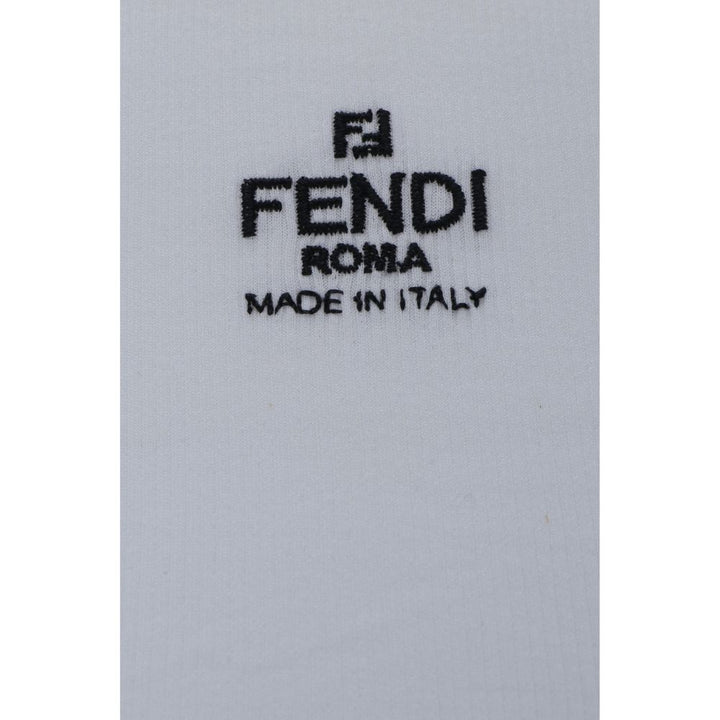 Fendi Hvit T-skjorte i Bomull