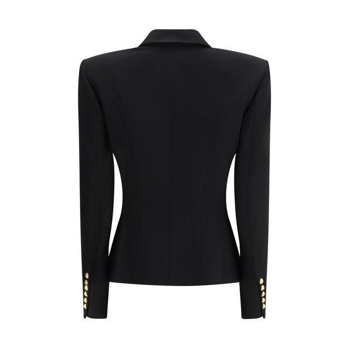 Balmain Black Wool Oves Aries-blazer