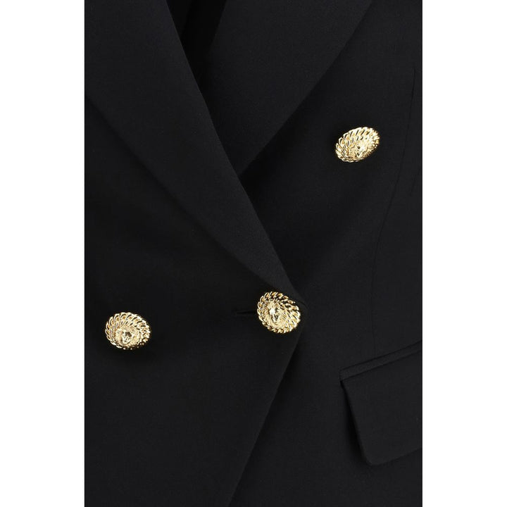 Balmain Black Wool Oves Aries-blazer
