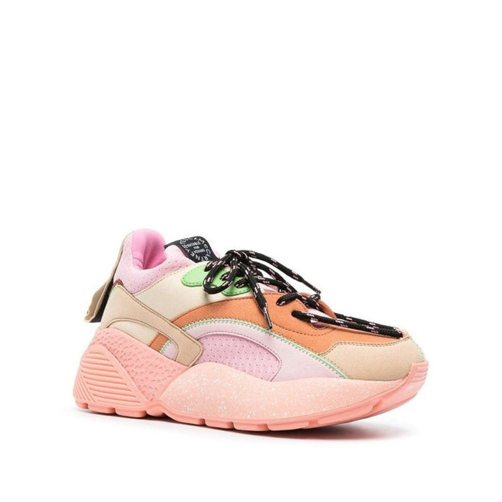 Stella McCartney oransje chunky joggesko i polyetylen
