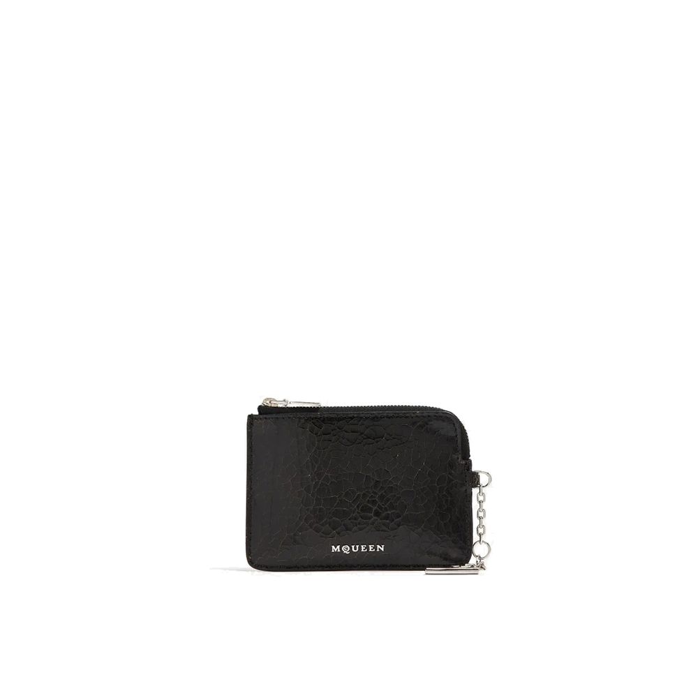 Alexander McQueen Sort Kalveskinn Clutchveske