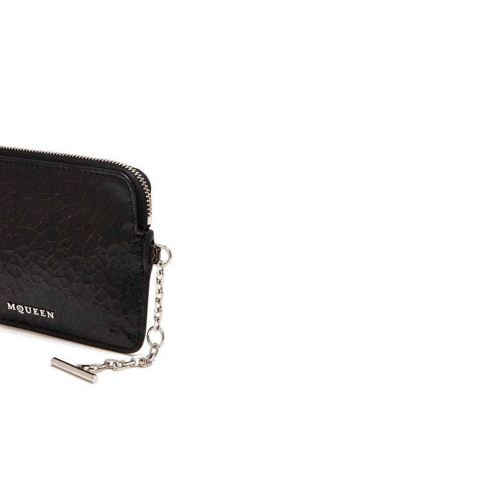Alexander McQueen Sort Kalveskinn Clutchveske