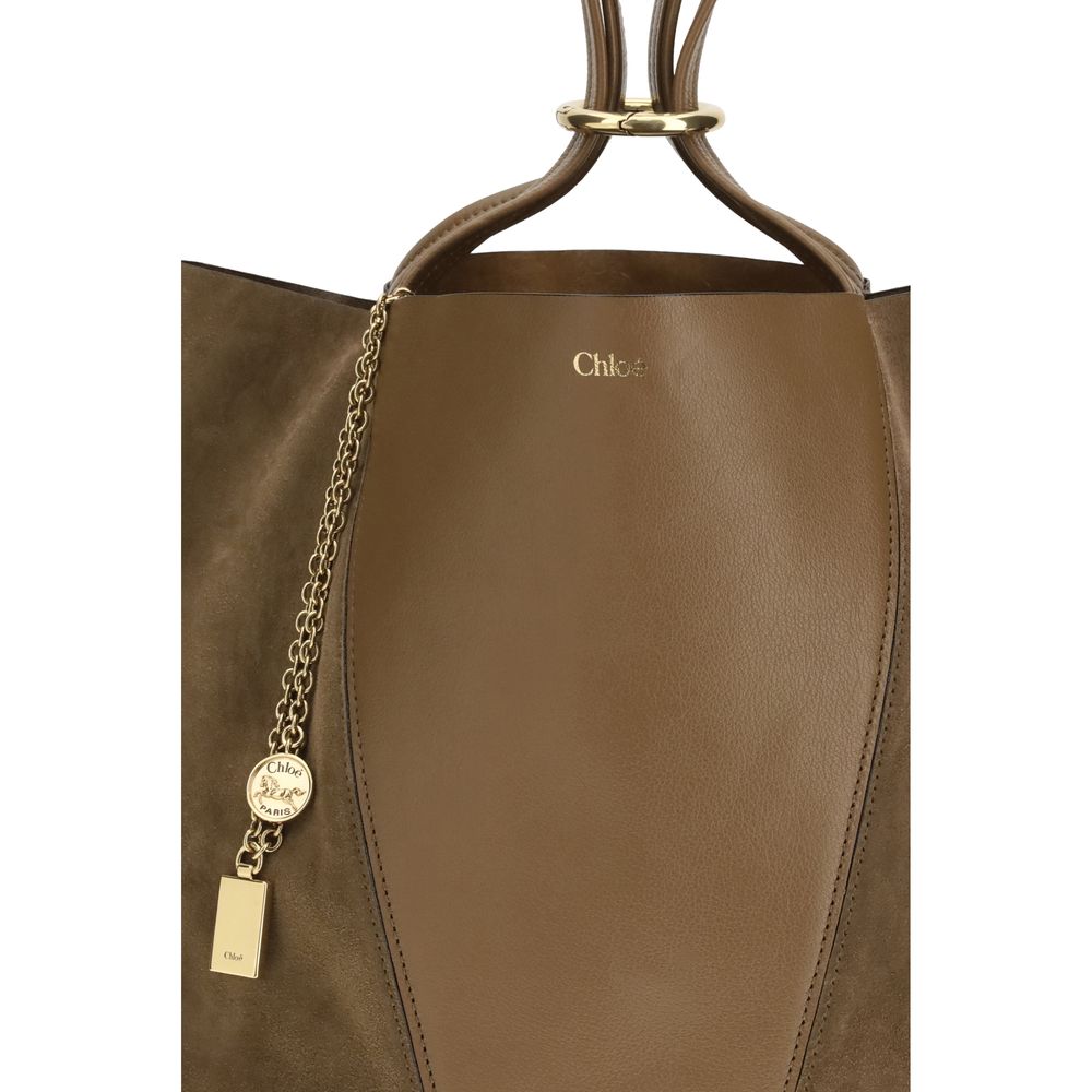 Chloé Beige Kalveskinn Bos Taurus Skulderveske