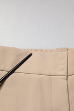 Emporio Armani Beige High Waist Straight Chino Trouser Pants