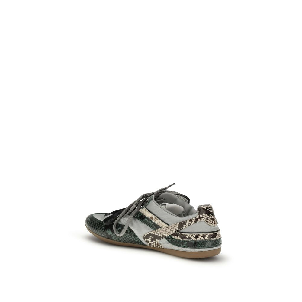 Miu Miu grå resirkulert polyester athletic-sneakers