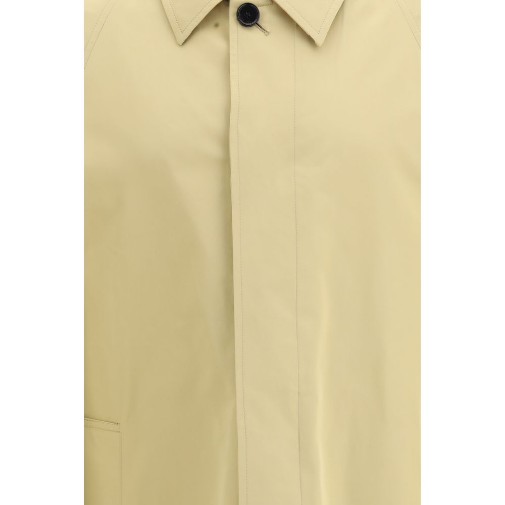 Beige Cotton Trench Coat