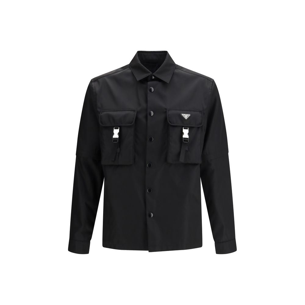 Chaqueta Prada de poliamida reciclada negra