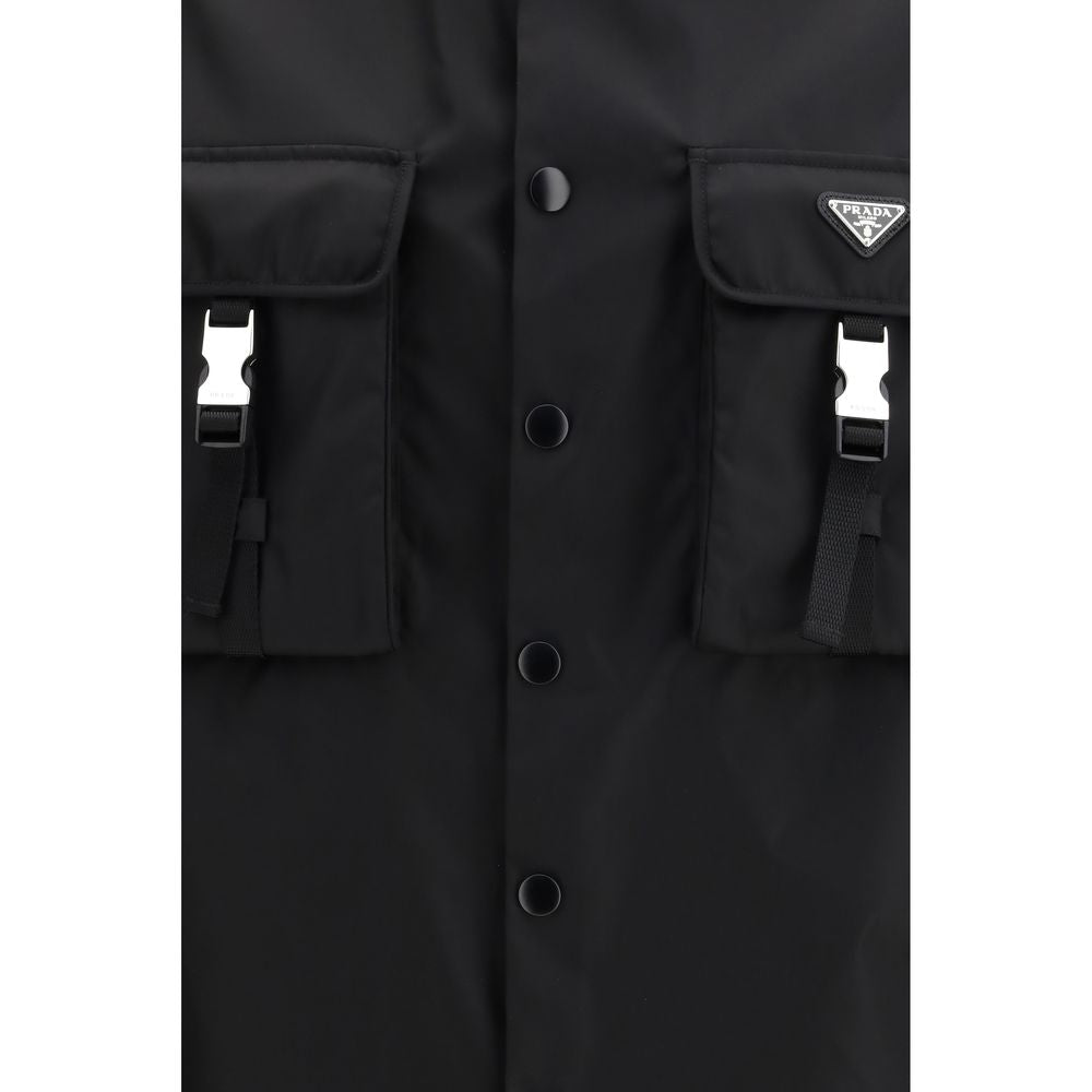 Chaqueta Prada de poliamida reciclada negra
