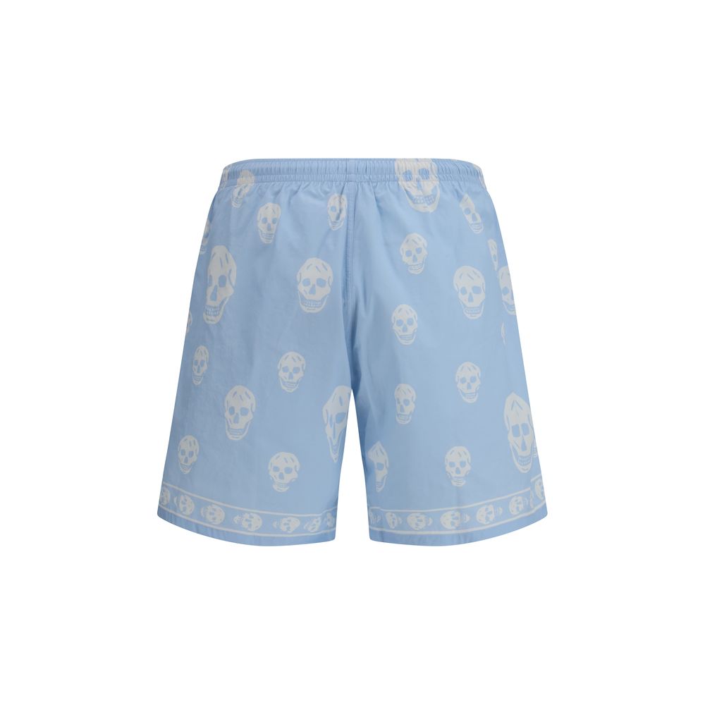 Alexander McQueen Blå Polyamid Shorts