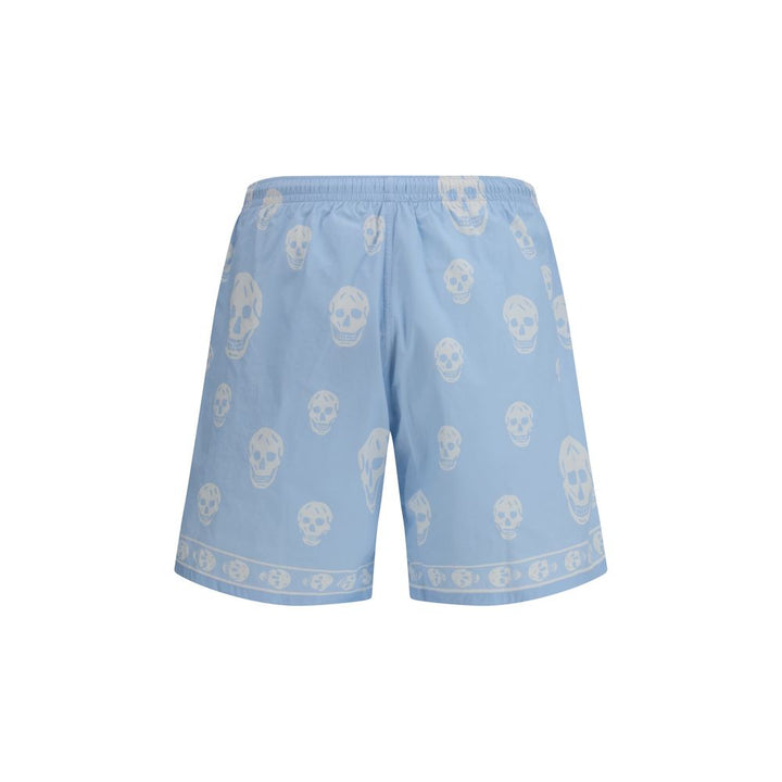 Alexander McQueen Blå Polyamid Shorts