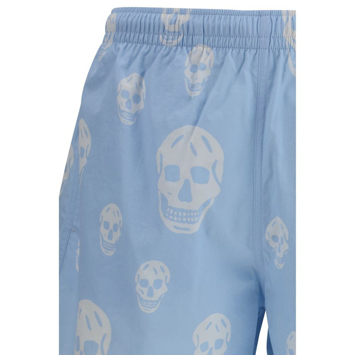 Alexander McQueen Blå Polyamid Shorts