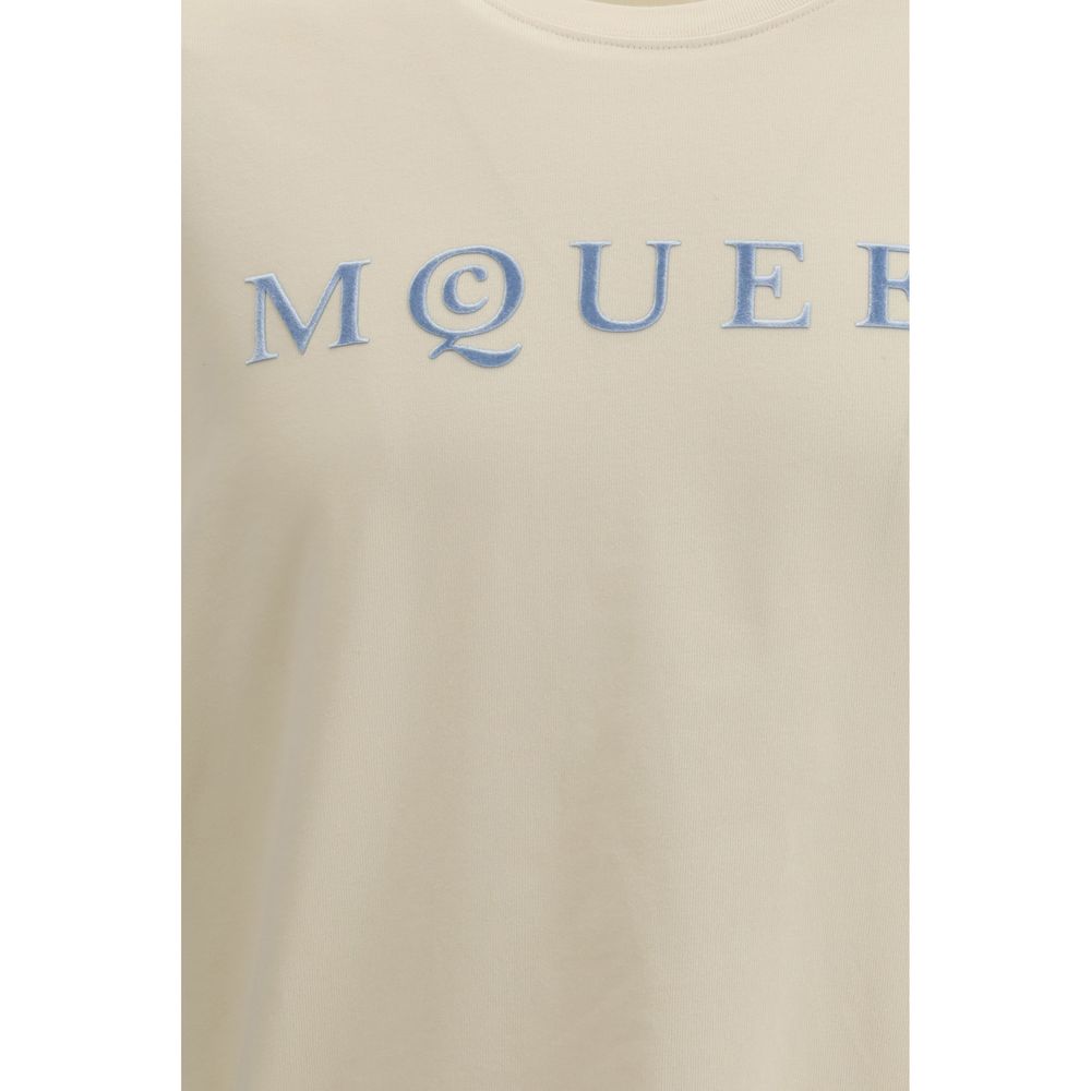 Alexander McQueen T-skjorte i beige bomull