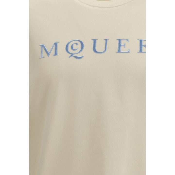 Alexander McQueen T-skjorte i beige bomull