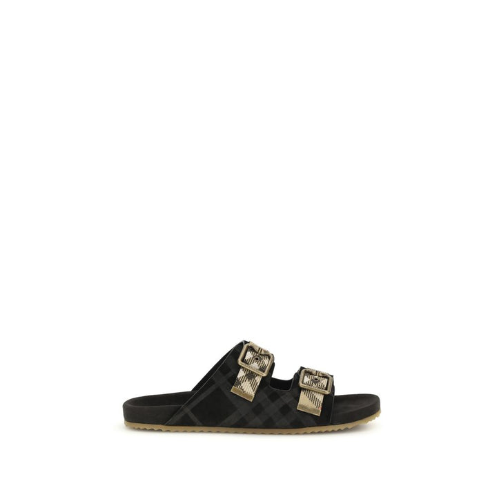 Burberry flerfargede sandaler i gummi