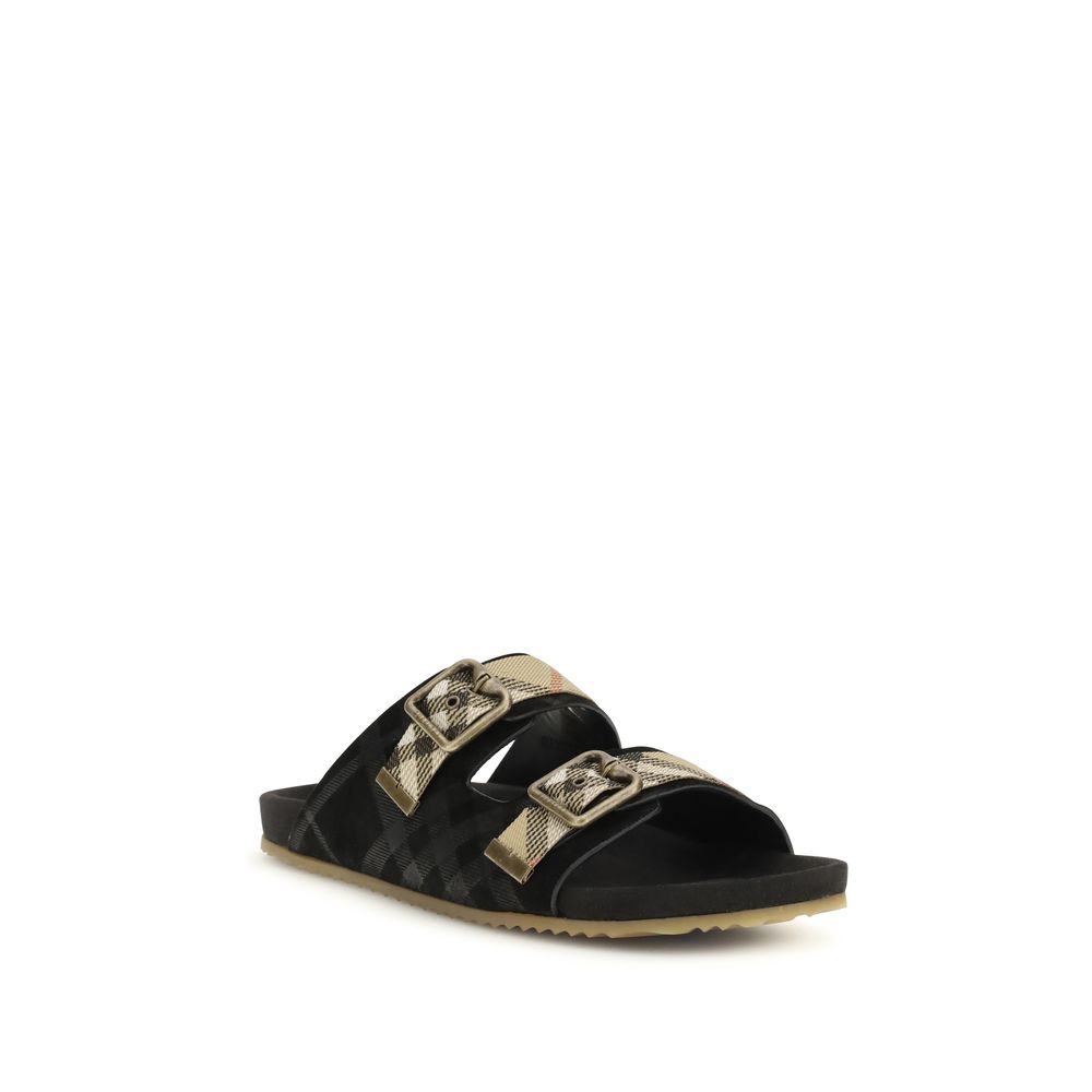 Burberry flerfargede sandaler i gummi