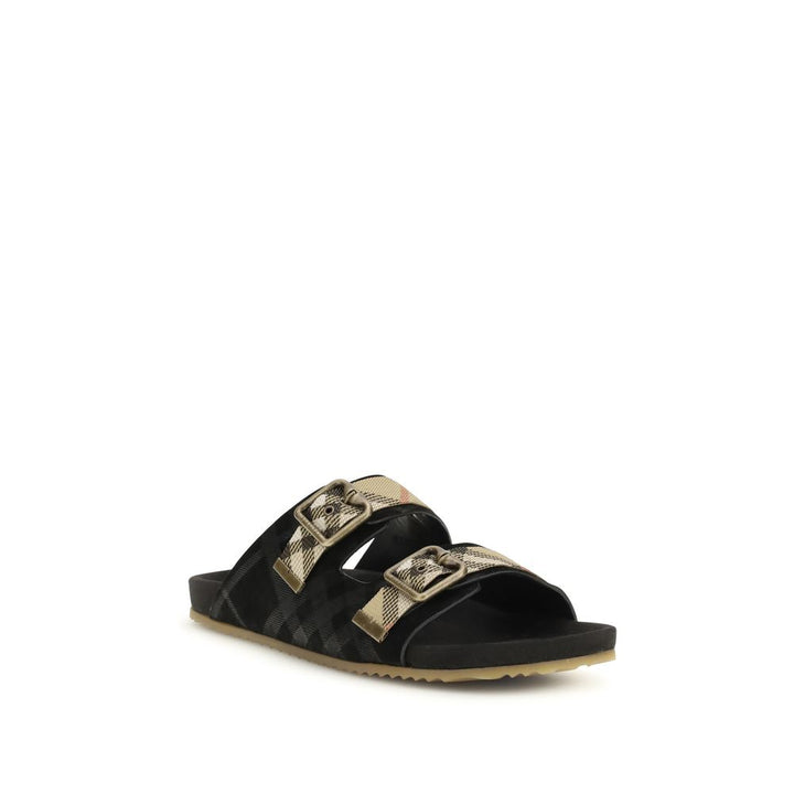 Burberry flerfargede sandaler i gummi