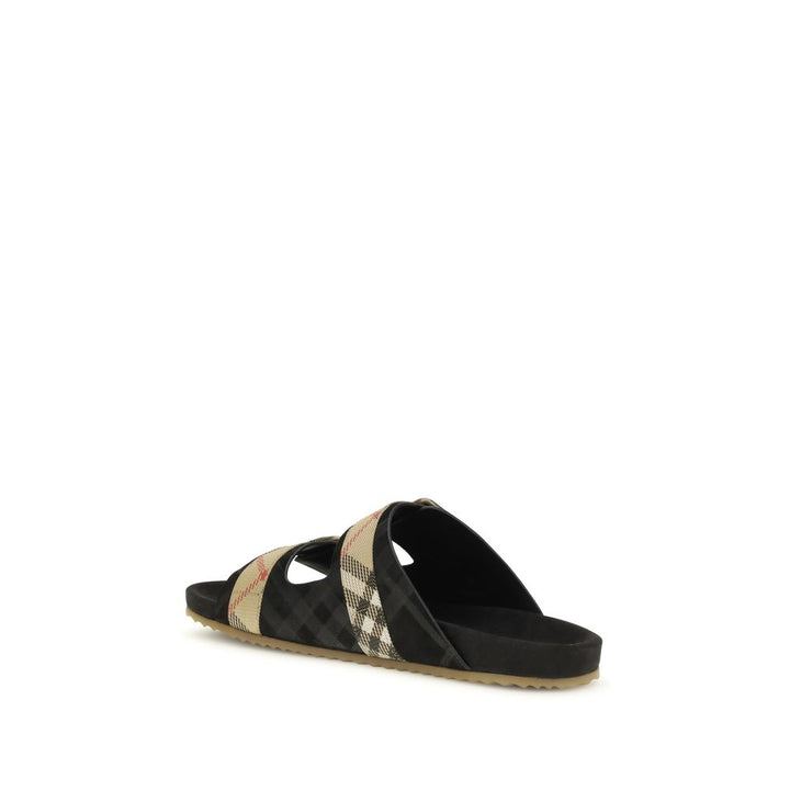 Burberry flerfargede sandaler i gummi
