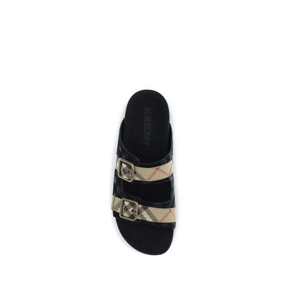 Burberry flerfargede sandaler i gummi