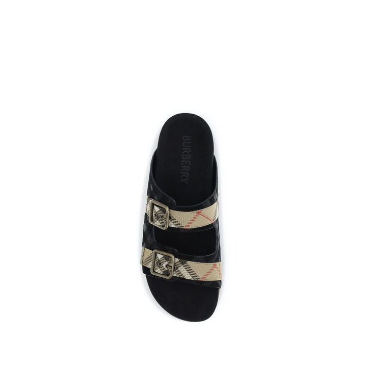 Burberry flerfargede sandaler i gummi