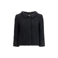 Valentino Black Wool Biker Jacket