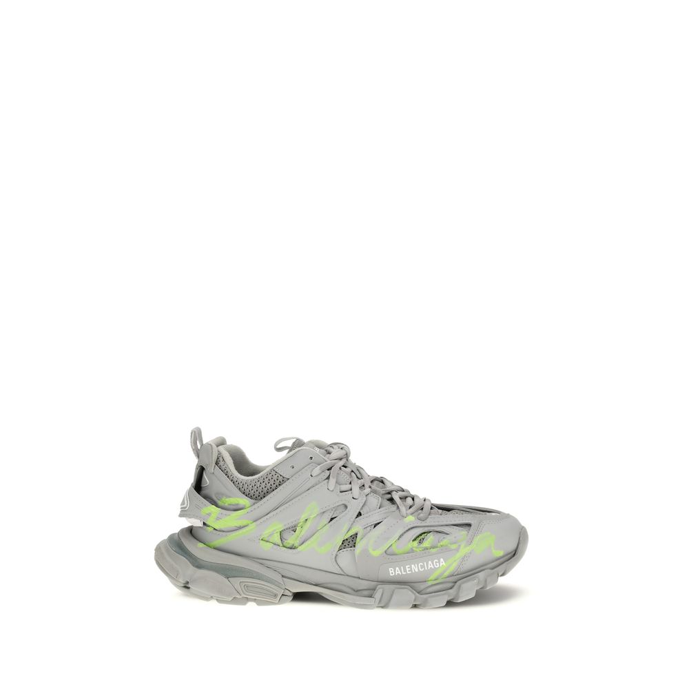Balenciaga Gray Polyester Athletic Sneakers