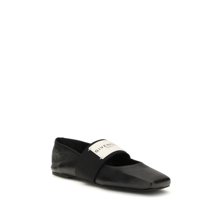 Givenchy sorte lammeskinn Ovis Aries Aries ballettflats