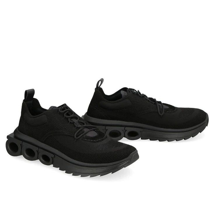 Salvatore Ferragamo svarte joggesko i stoff