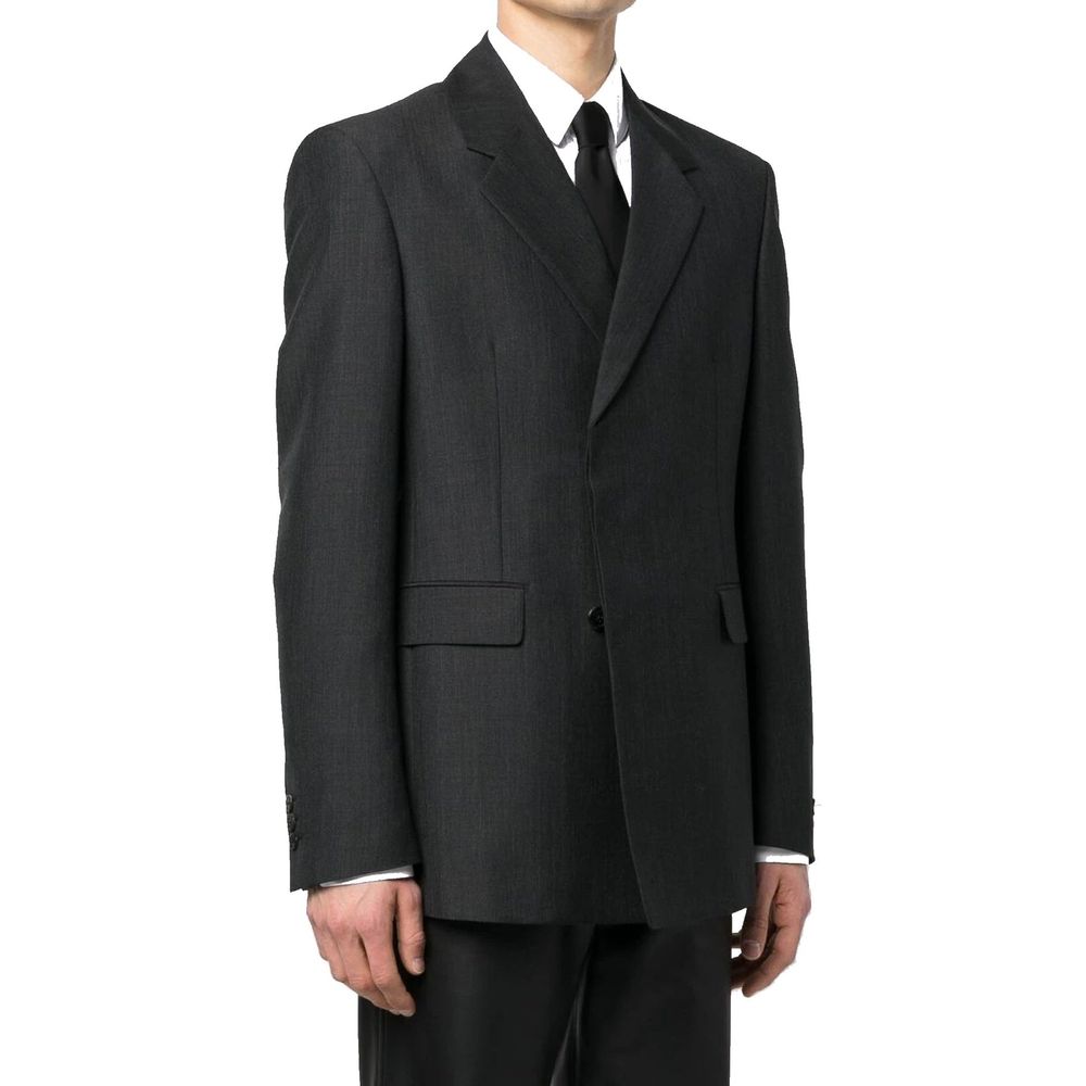 Blazer de Lana Gris Prada