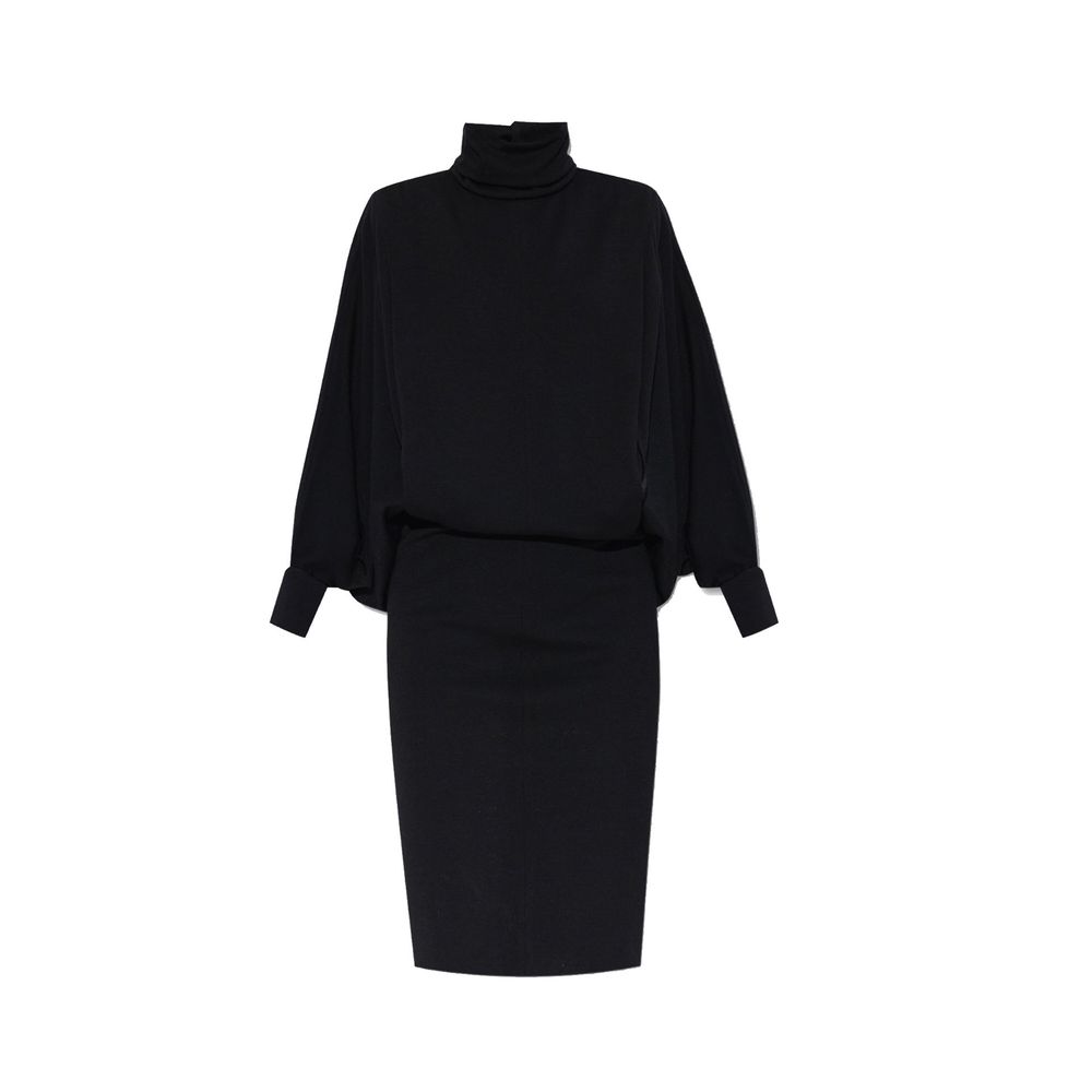 Saint Laurent svart uformell ullkjole