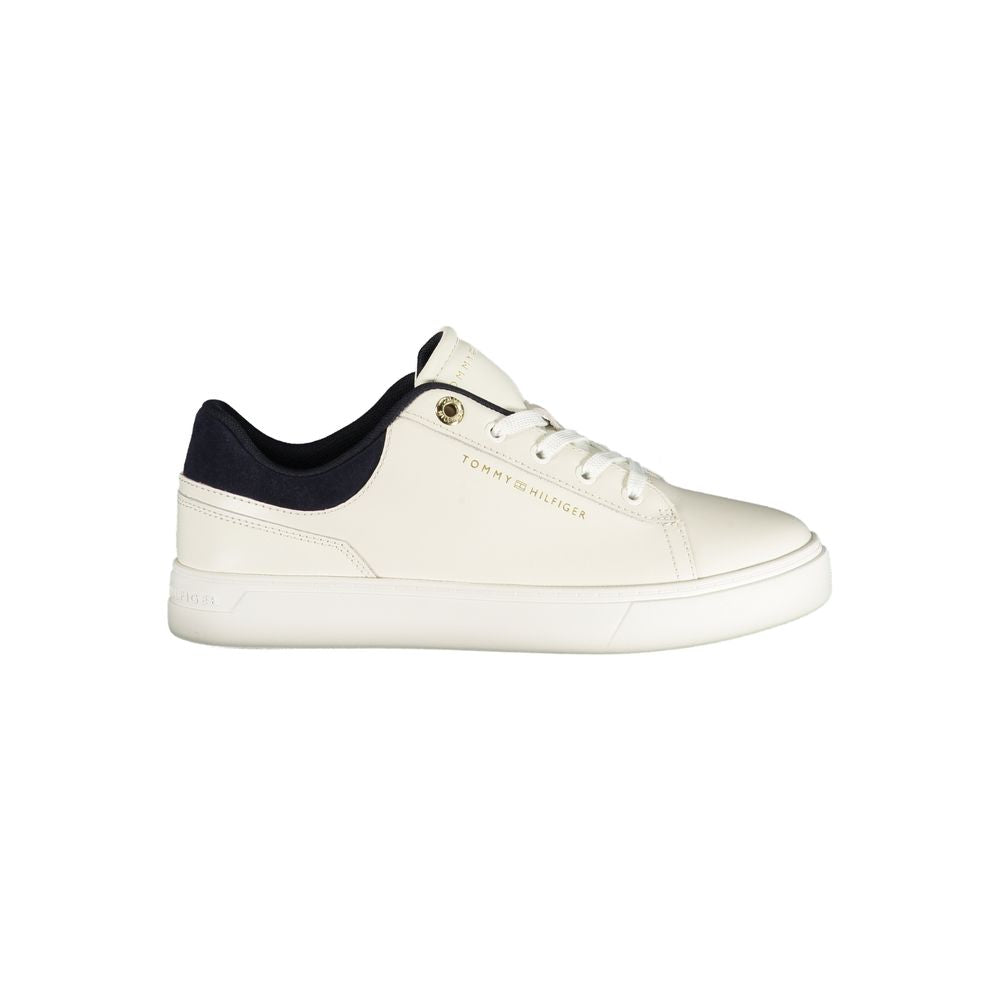 Tommy Hilfiger Hvit Polyuretan Dame Fritidssko