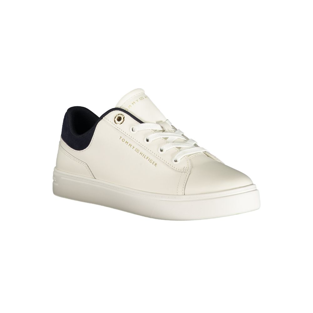 Tommy Hilfiger Hvit Polyuretan Dame Fritidssko
