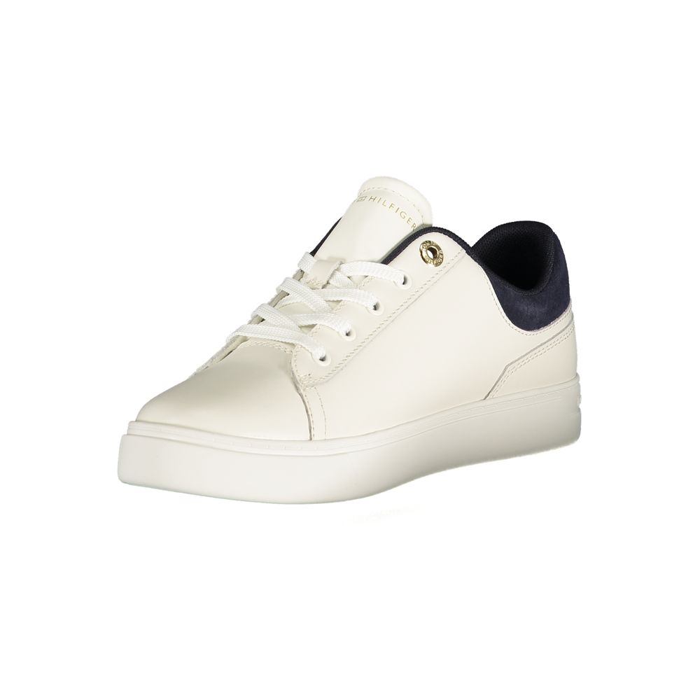 Tommy Hilfiger Hvit Polyuretan Dame Fritidssko