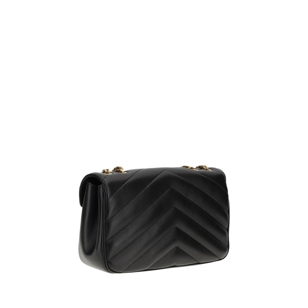 Saint Laurent Svart Lam Ovis Aries Aries Skulderveske