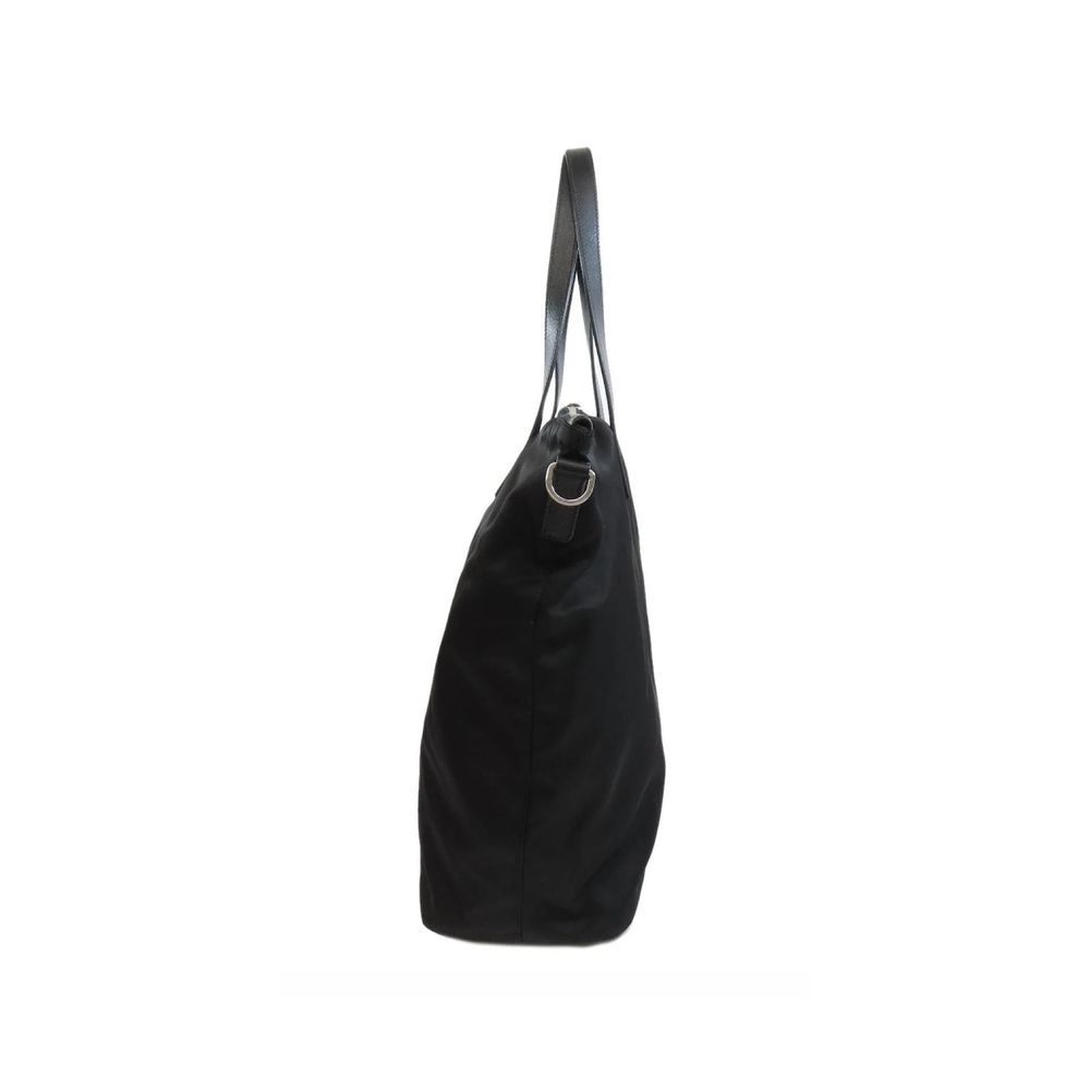 Bolso tote de nailon negro Prada