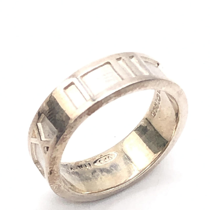Tiffany &amp; Co. Atlas-ring, SV925, 4,5 g, amerikansk størrelse 5
