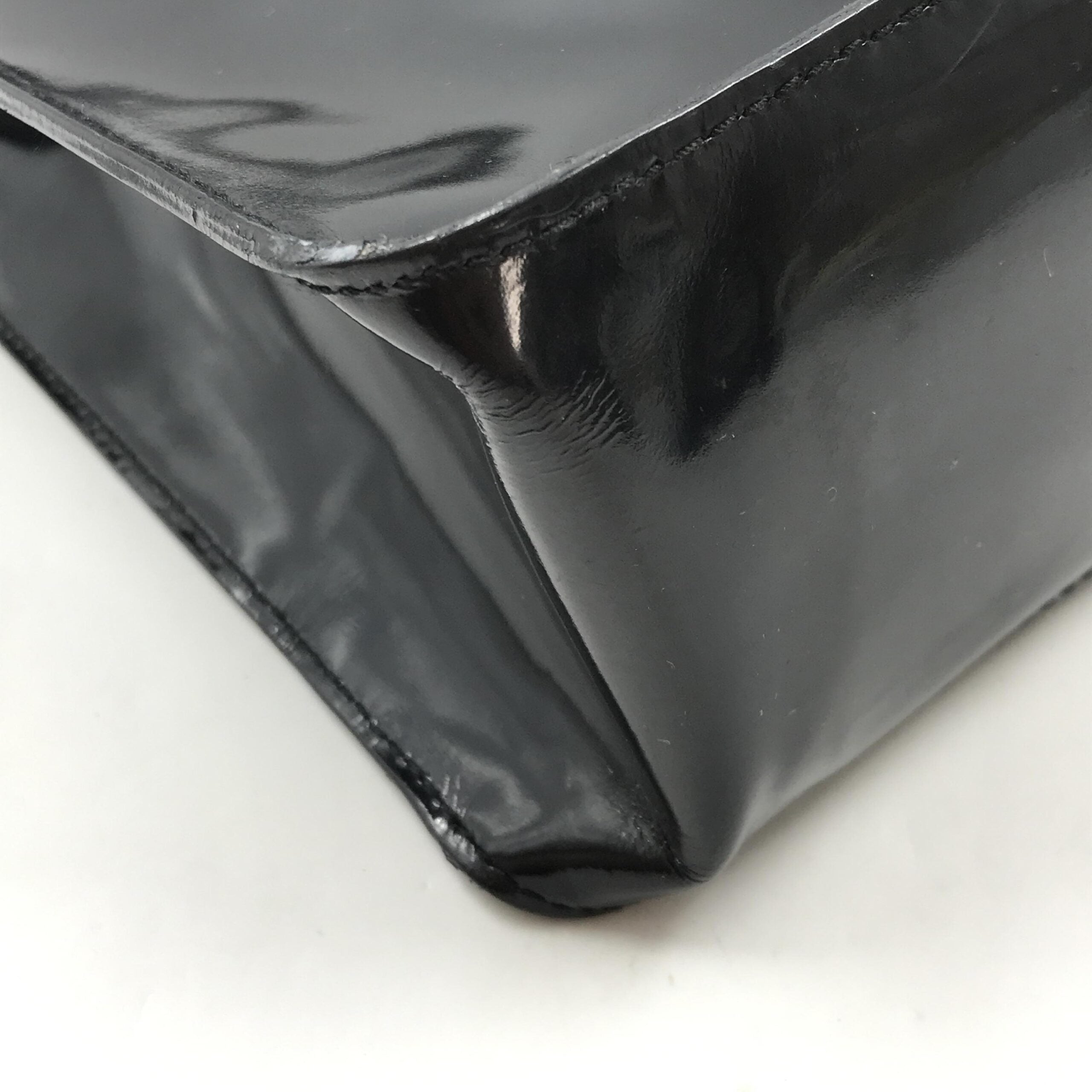Black Patent Leather Tote
